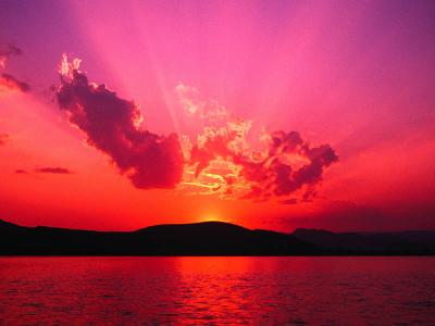 Thats wat the sun sets look like here